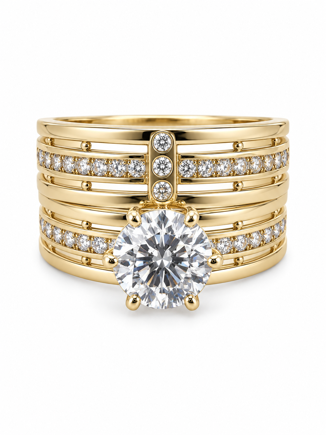 10 KT ANILLOS DE COMPROMISO DE MUJER