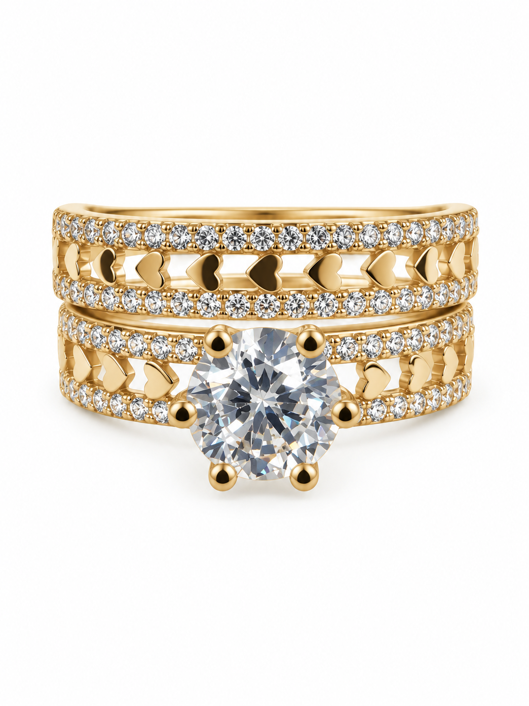 10 KT ANILLOS DE COMPROMISO DE MUJER