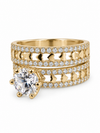 10 KT ANILLOS DE COMPROMISO DE MUJER