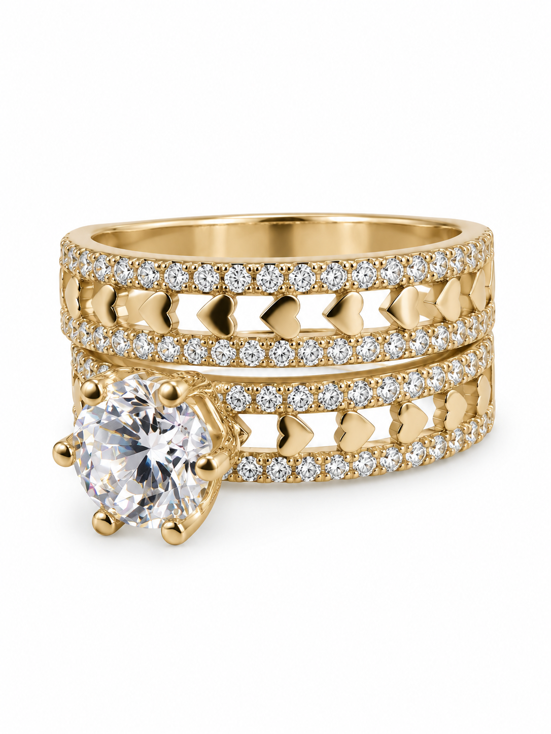 10 KT ANILLOS DE COMPROMISO DE MUJER