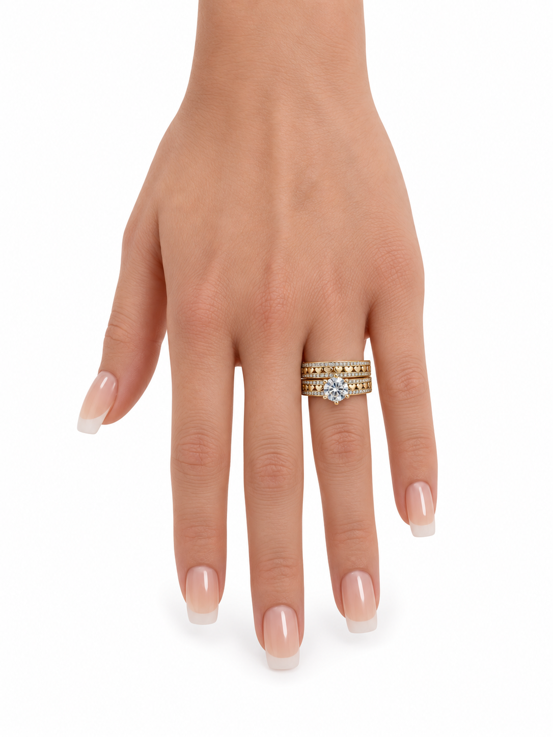 10 KT ANILLOS DE COMPROMISO DE MUJER