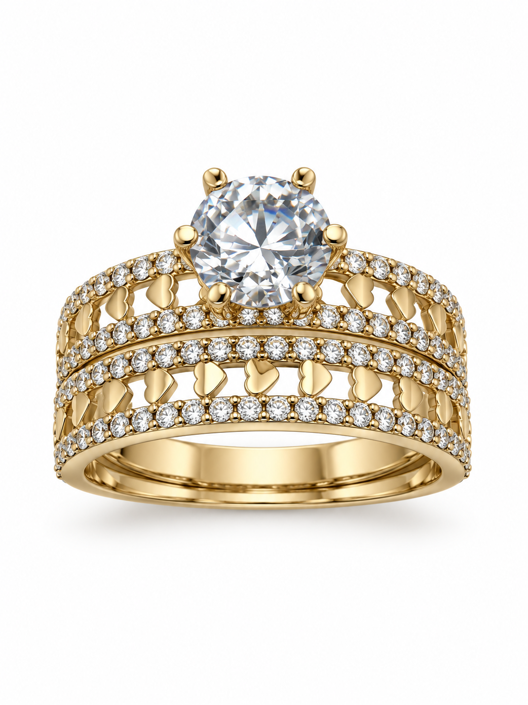 10 KT ANILLOS DE COMPROMISO DE MUJER