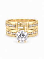 10 KT ANILLOS DE COMPROMISO DE MUJER