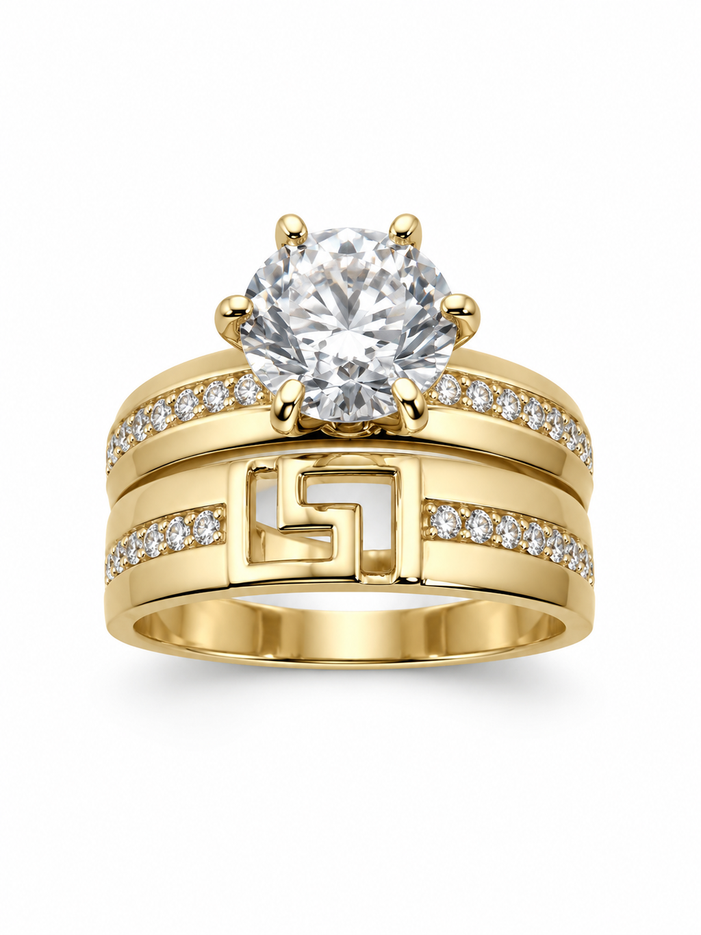10 KT ANILLOS DE COMPROMISO DE MUJER