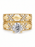 10 KT ANILLOS DE COMPROMISO DE MUJER
