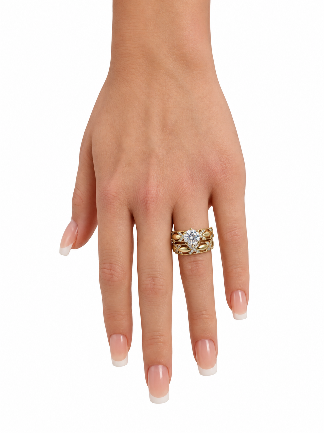 10 KT ANILLOS DE COMPROMISO DE MUJER