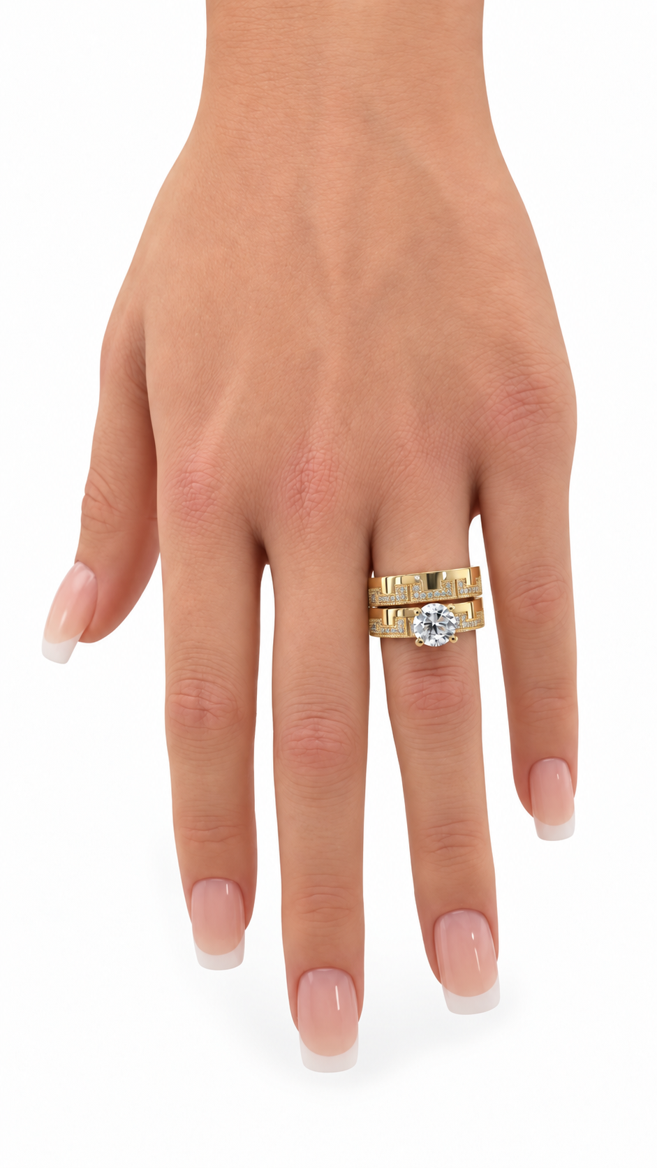 10 KT ANILLOS DE COMPROMISO DE MUJER