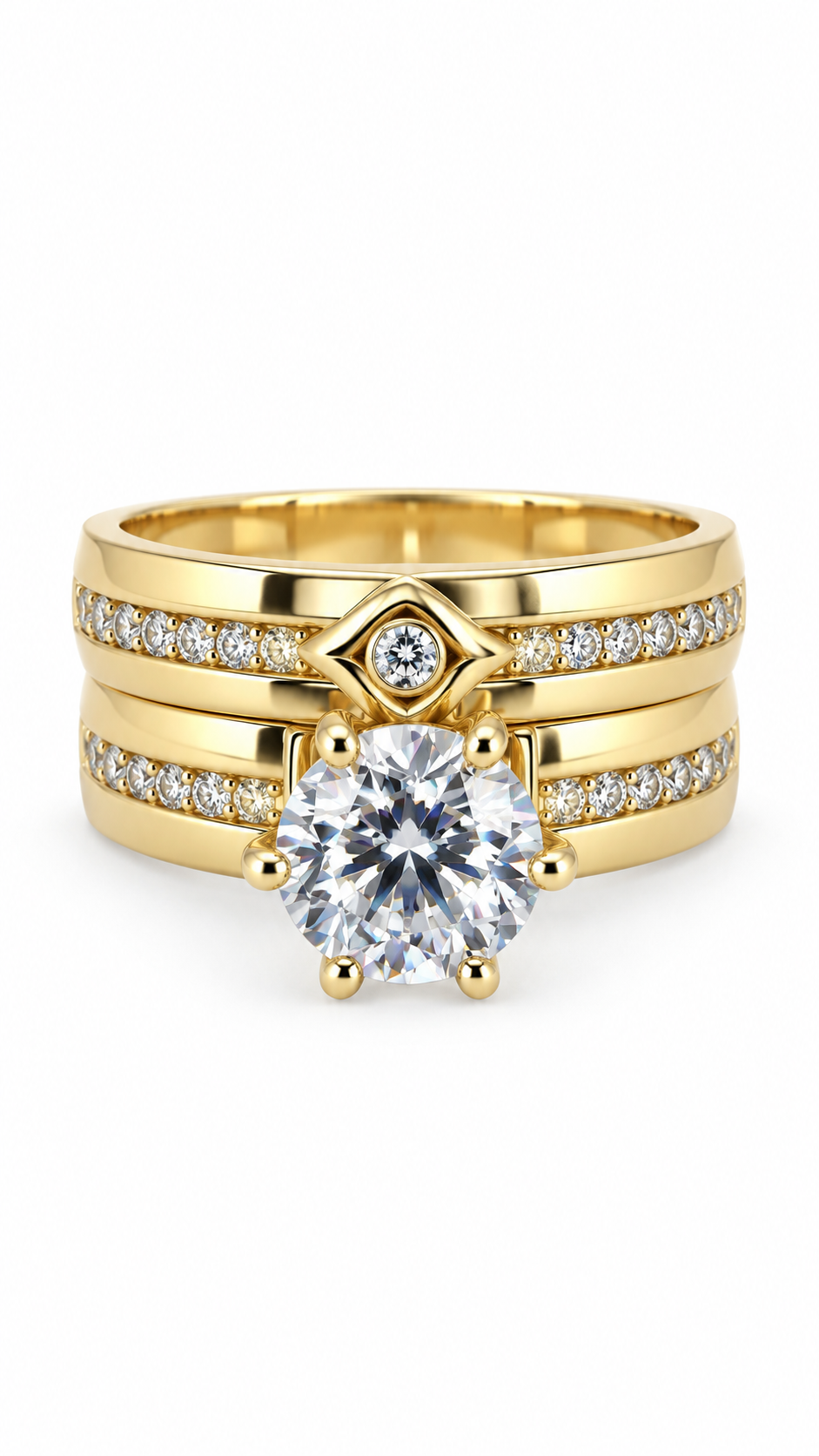 10 KT ANILLOS DE COMPROMISO DE MUJER