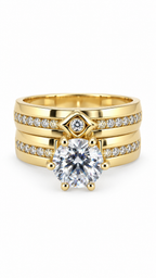 10 KT ANILLOS DE COMPROMISO DE MUJER