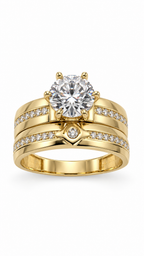 10 KT ANILLOS DE COMPROMISO DE MUJER
