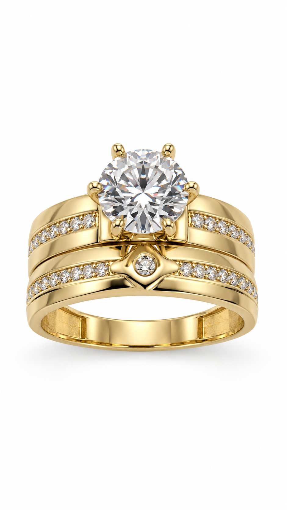 10 KT ANILLOS DE COMPROMISO DE MUJER