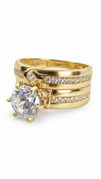 10 KT ANILLOS DE COMPROMISO DE MUJER