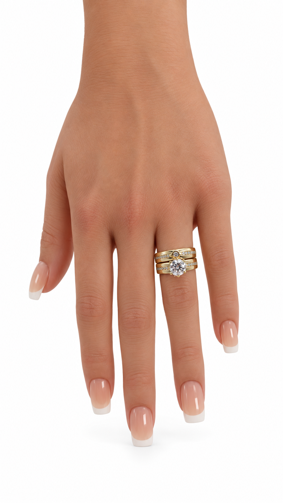 10 KT ANILLOS DE COMPROMISO DE MUJER