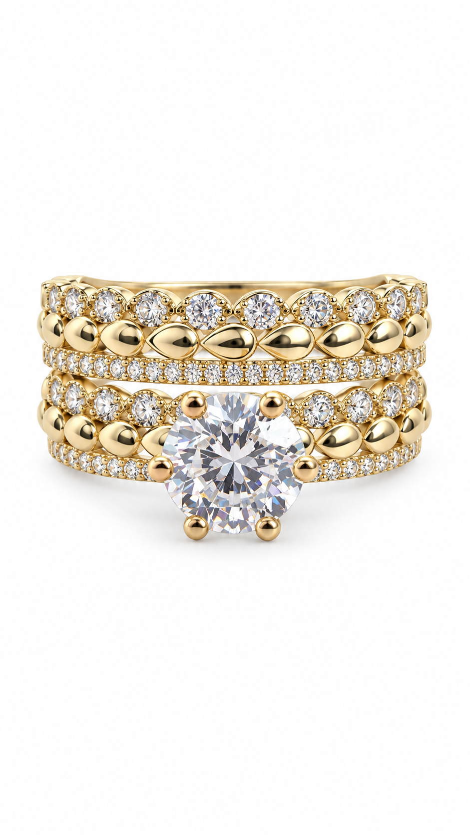 10 KT ANILLOS DE COMPROMISO DE MUJER