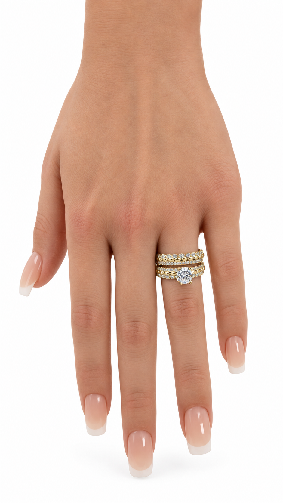 10 KT ANILLOS DE COMPROMISO DE MUJER