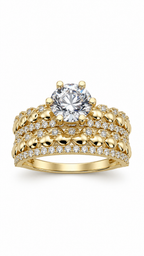 10 KT ANILLOS DE COMPROMISO DE MUJER