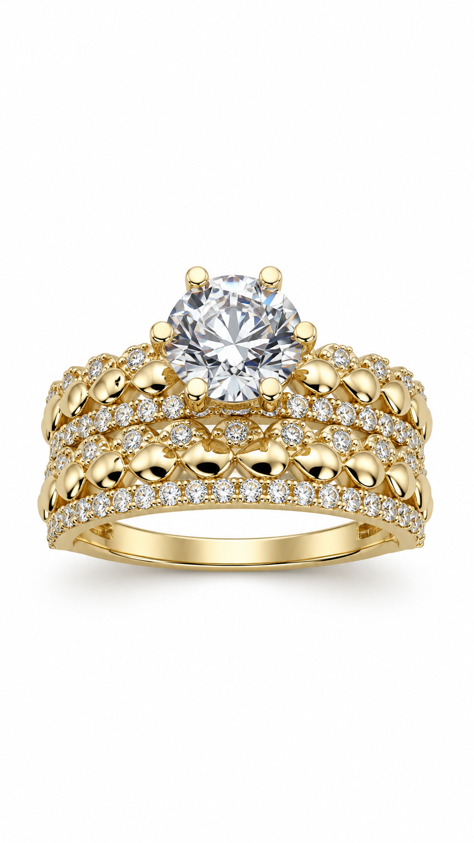 10 KT ANILLOS DE COMPROMISO DE MUJER
