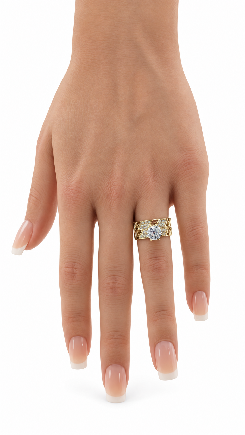 10 KT ANILLOS DE COMPROMISO DE MUJER