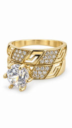 10 KT ANILLOS DE COMPROMISO DE MUJER