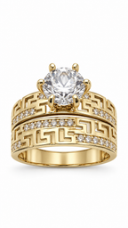 10 KT ANILLOS DE COMPROMISO DE MUJER