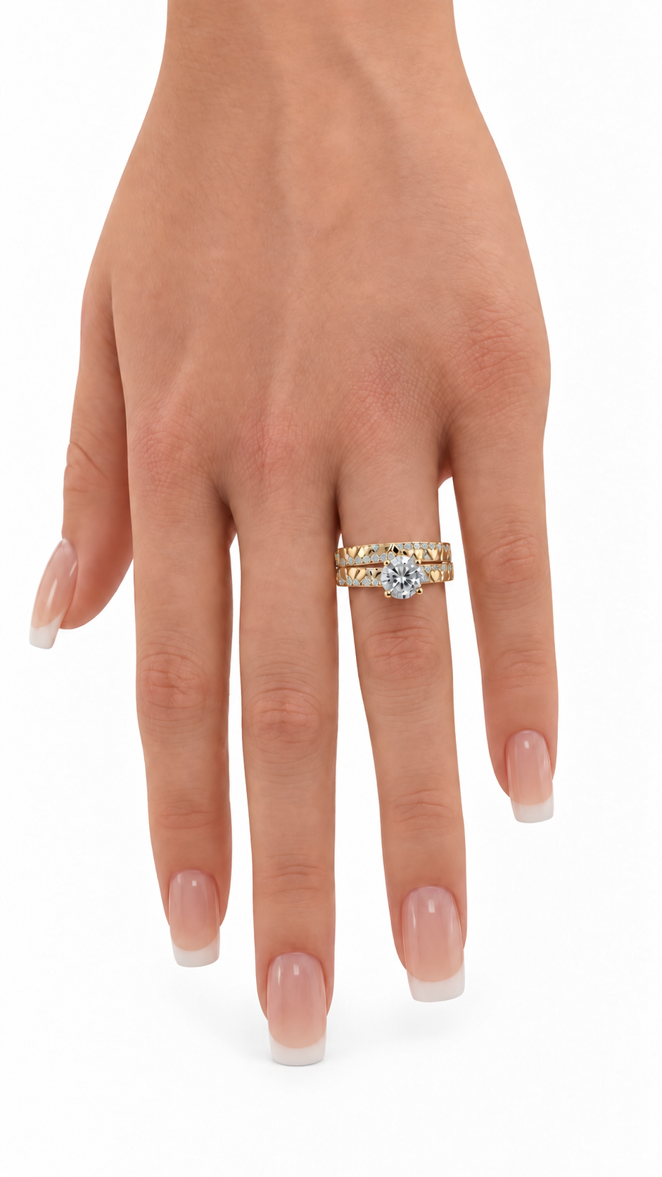 10 KT ANILLOS DE COMPROMISO DE MUJER