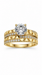 10 KT ANILLOS DE COMPROMISO DE MUJER