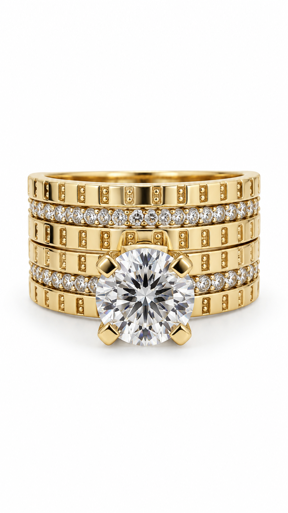 10 KT ANILLOS DE COMPROMISO DE MUJER
