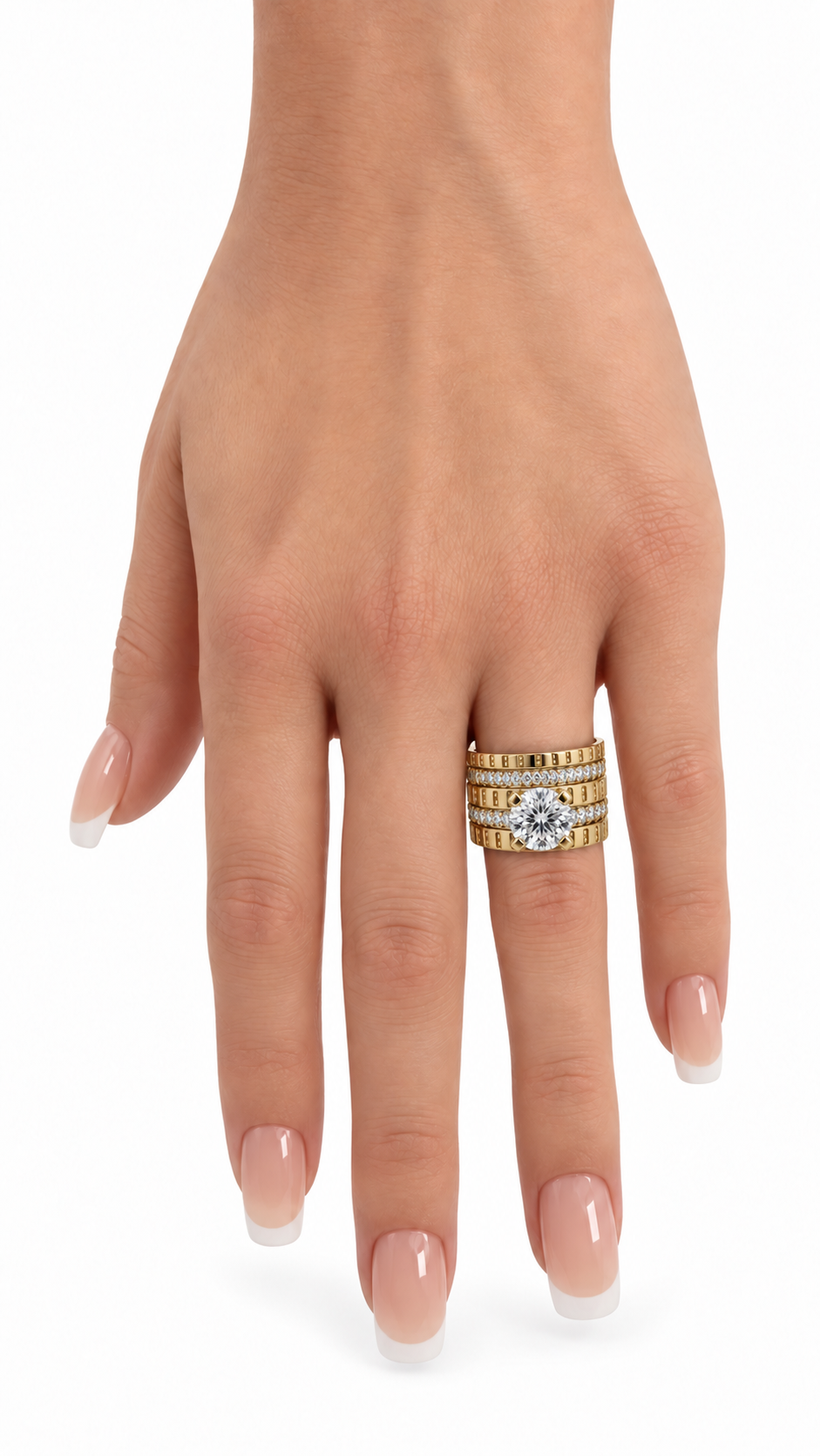 10 KT ANILLOS DE COMPROMISO DE MUJER