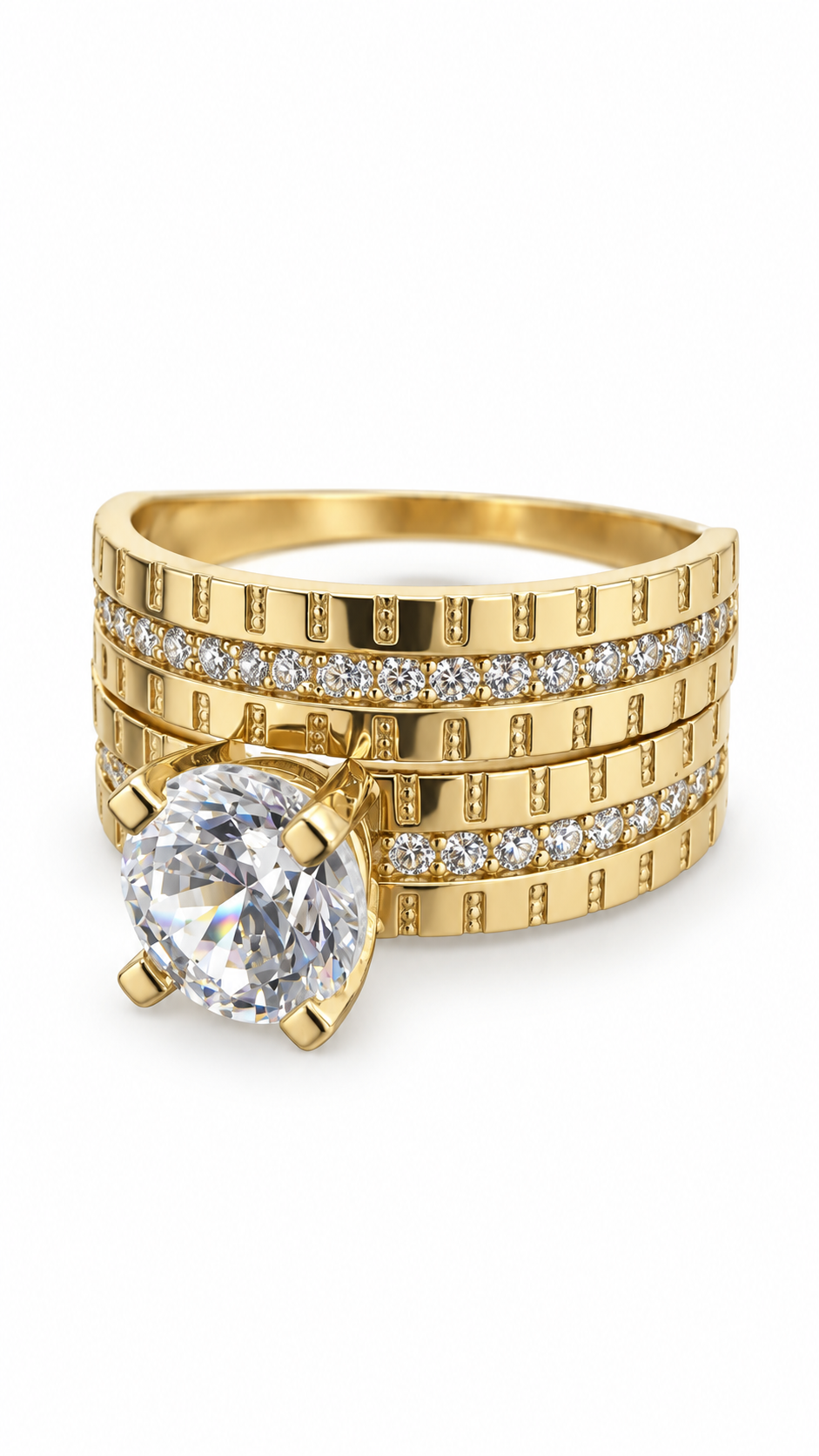 10 KT ANILLOS DE COMPROMISO DE MUJER