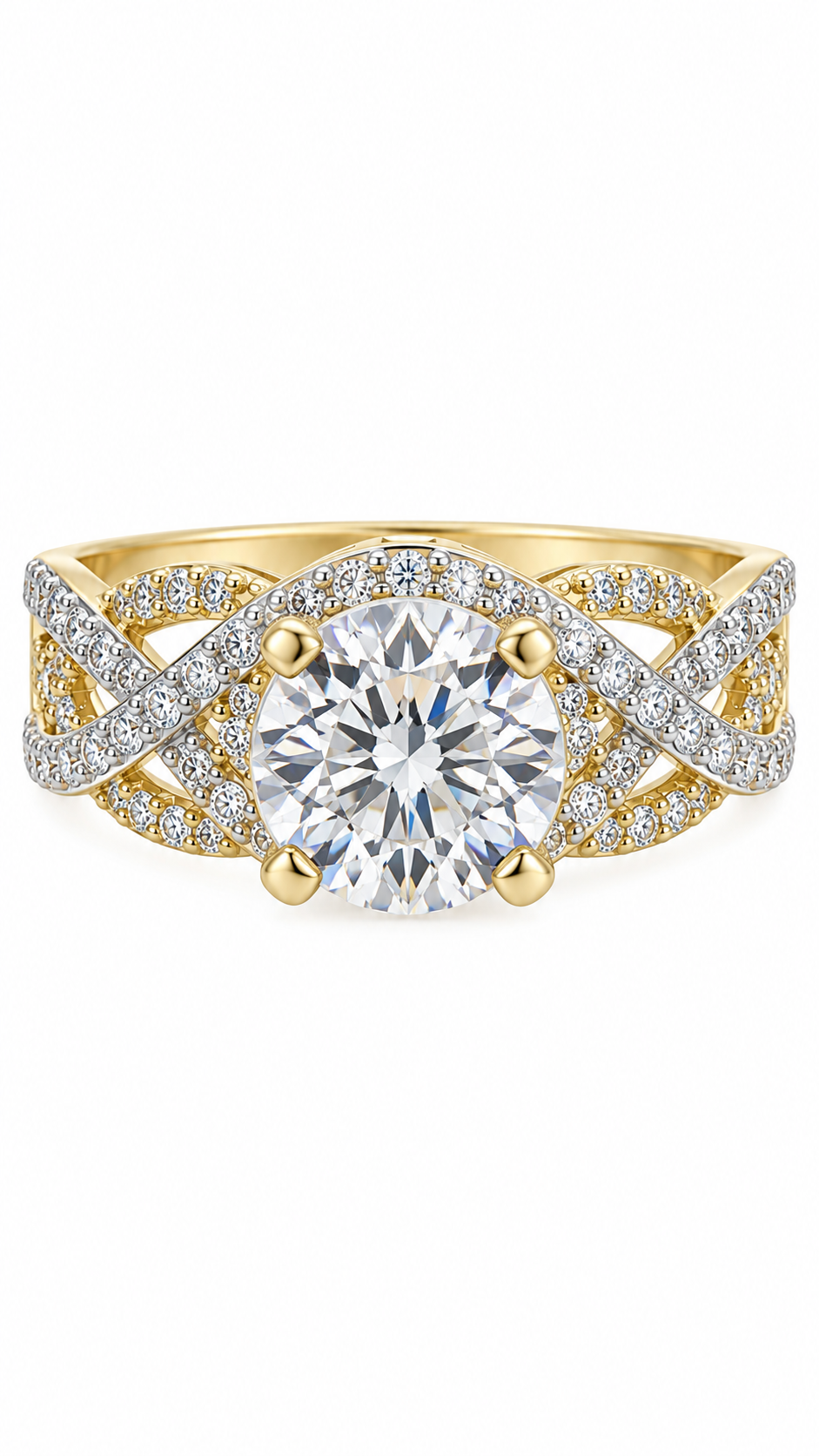 10 KT ANILLOS DE COMPROMISO DE MUJER