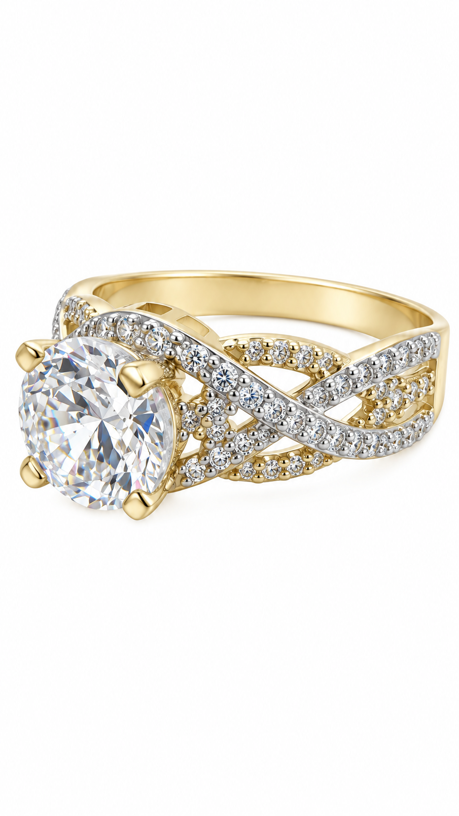 10 KT ANILLOS DE COMPROMISO DE MUJER