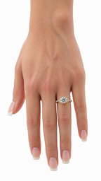 10 KT ANILLOS DE COMPROMISO DE MUJER