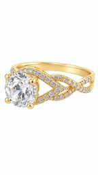 10 KT ANILLOS DE COMPROMISO DE MUJER