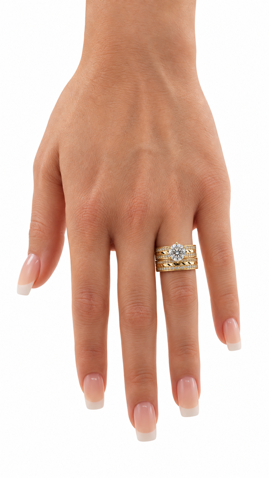 10 KT ANILLOS DE COMPROMISO DE MUJER