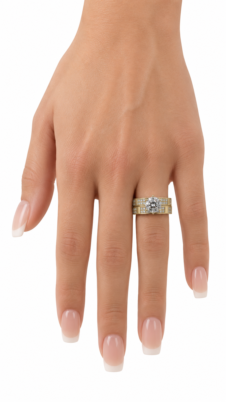 10 KT ANILLOS DE COMPROMISO DE MUJER