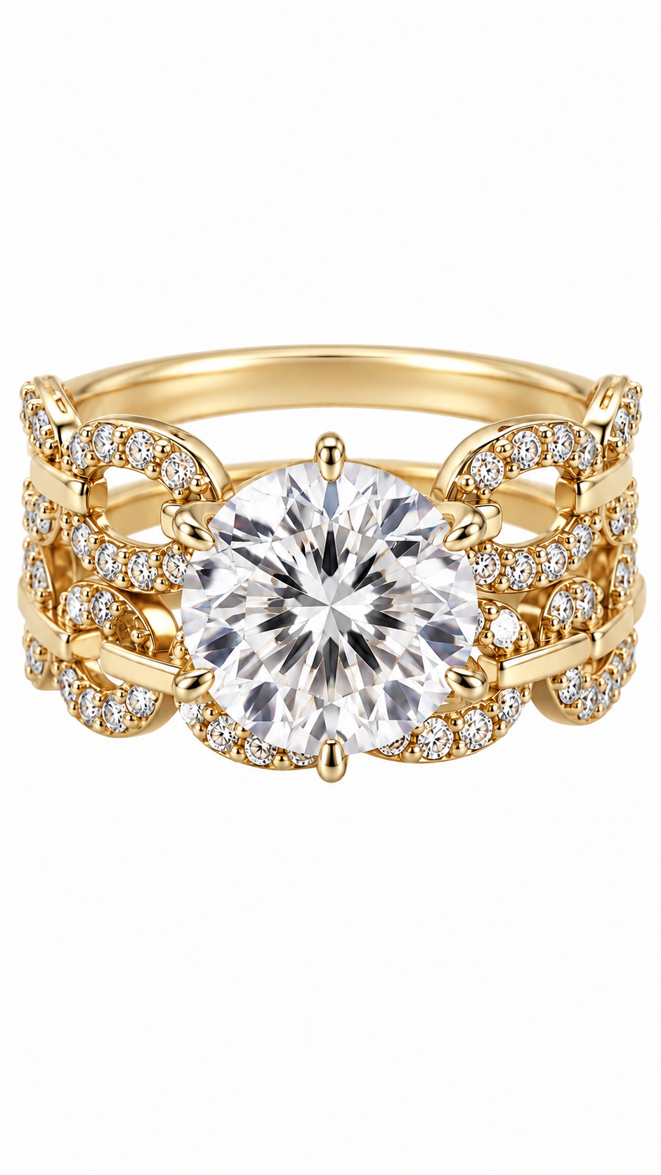 10 KT ANILLOS DE COMPROMISO DE MUJER