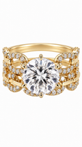 10 KT ANILLOS DE COMPROMISO DE MUJER