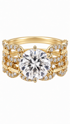 10 KT ANILLOS DE COMPROMISO DE MUJER