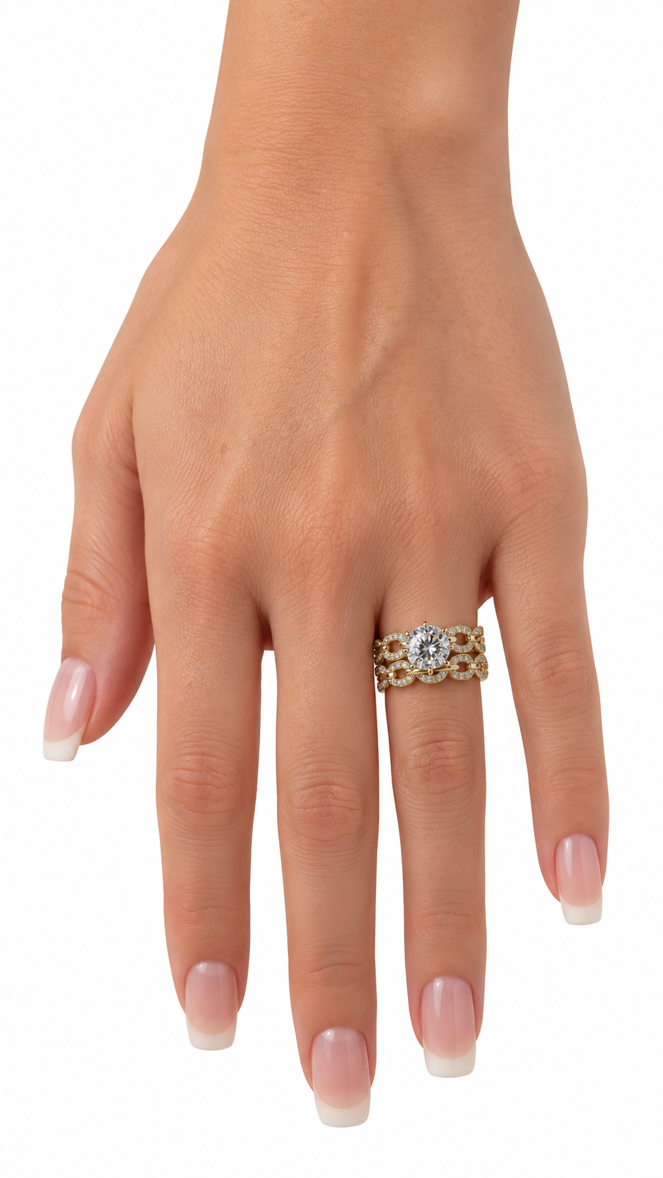 10 KT ANILLOS DE COMPROMISO DE MUJER