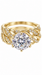 10 KT ANILLOS DE COMPROMISO DE MUJER