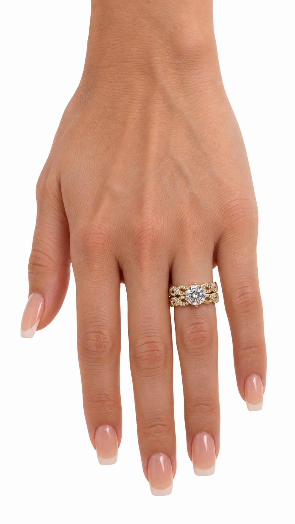 10 KT ANILLOS DE COMPROMISO DE MUJER