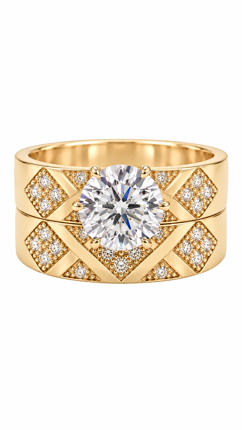 10 KT ANILLOS DE COMPROMISO DE MUJER