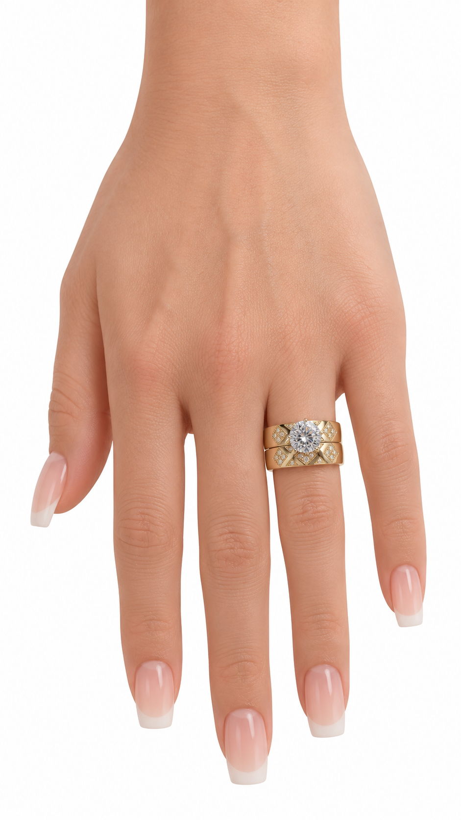 10 KT ANILLOS DE COMPROMISO DE MUJER
