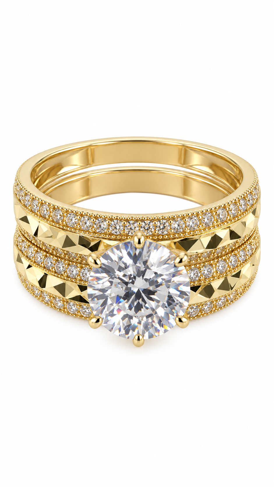 10 KT ANILLOS DE COMPROMISO DE MUJER