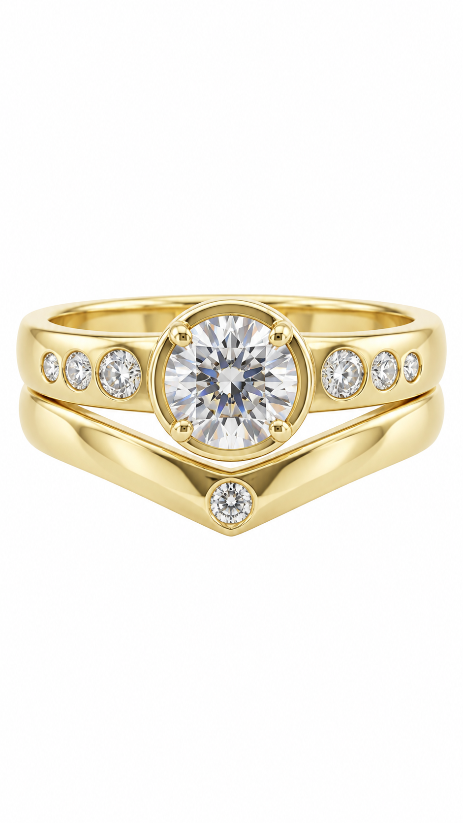 10 KT ANILLOS DE COMPROMISO DE MUJER