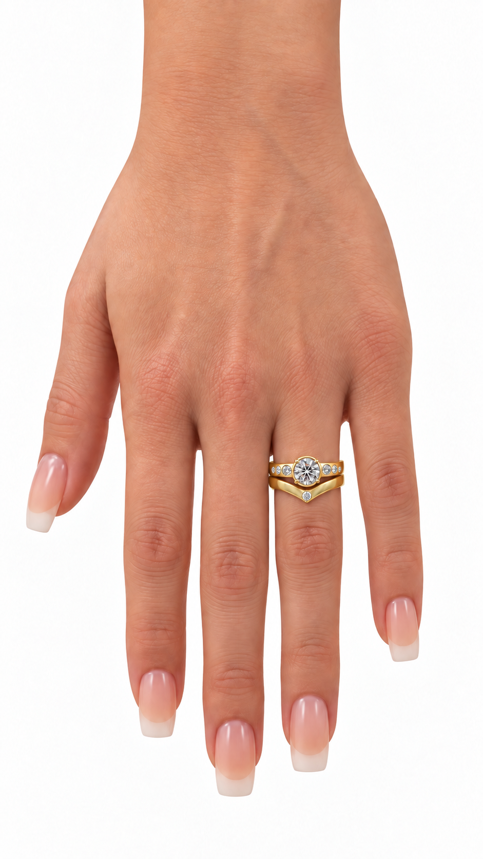 10 KT ANILLOS DE COMPROMISO DE MUJER