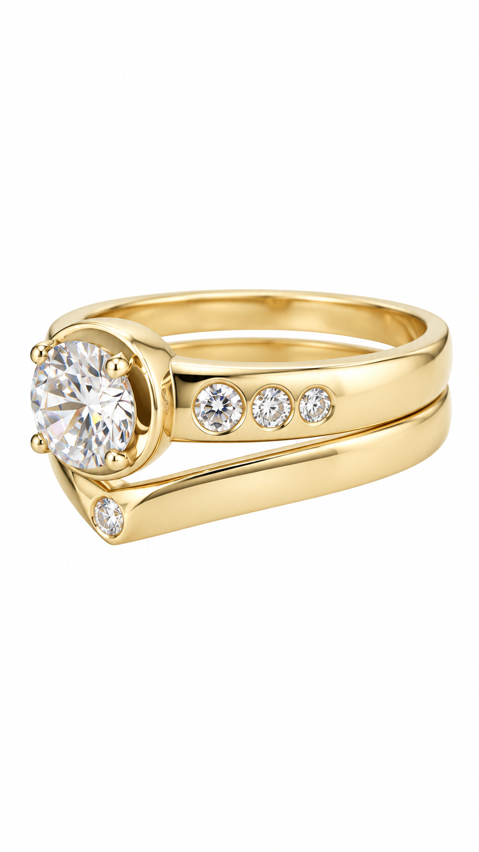 10 KT ANILLOS DE COMPROMISO DE MUJER
