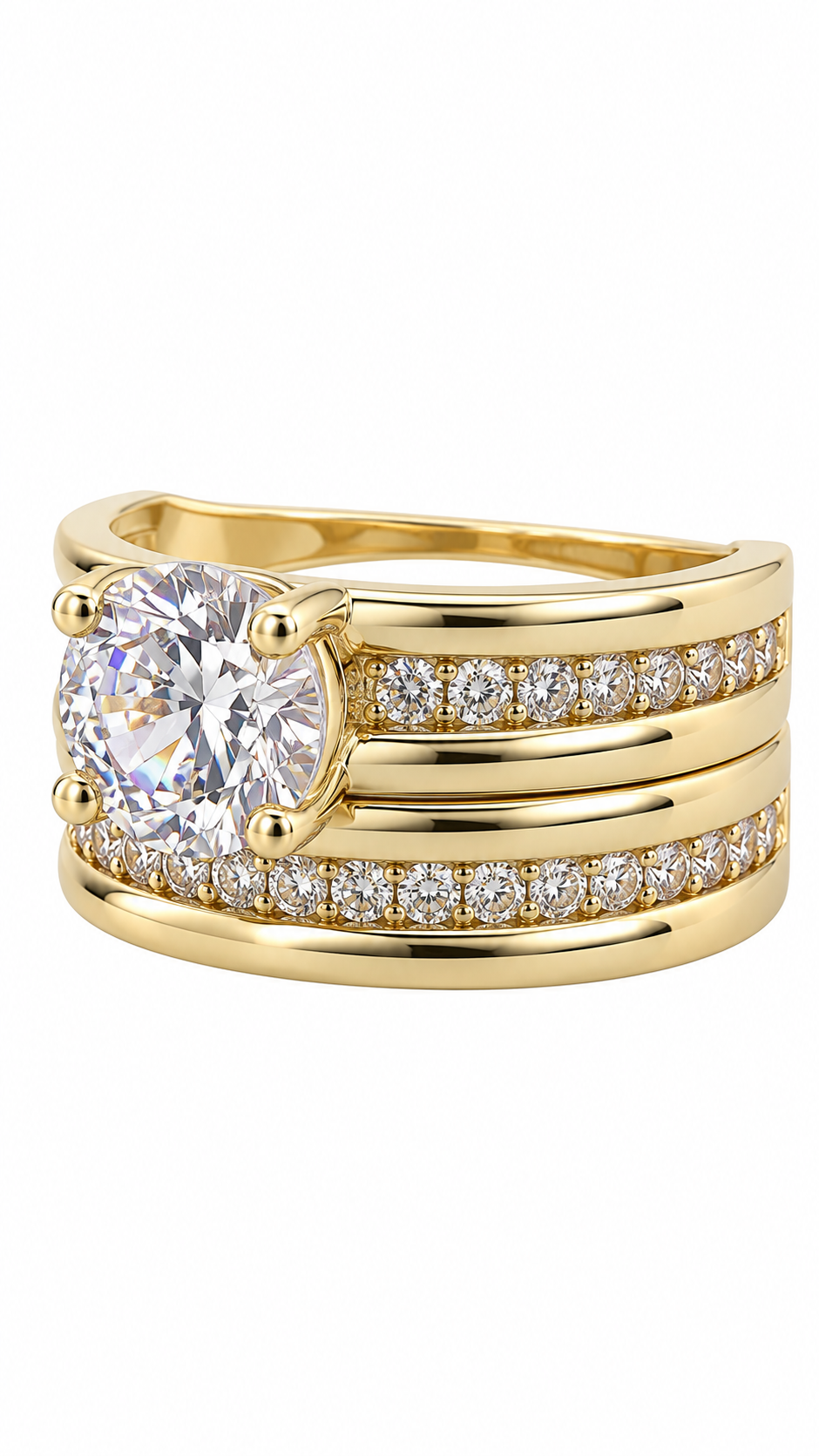10 KT ANILLOS DE COMPROMISO DE MUJER