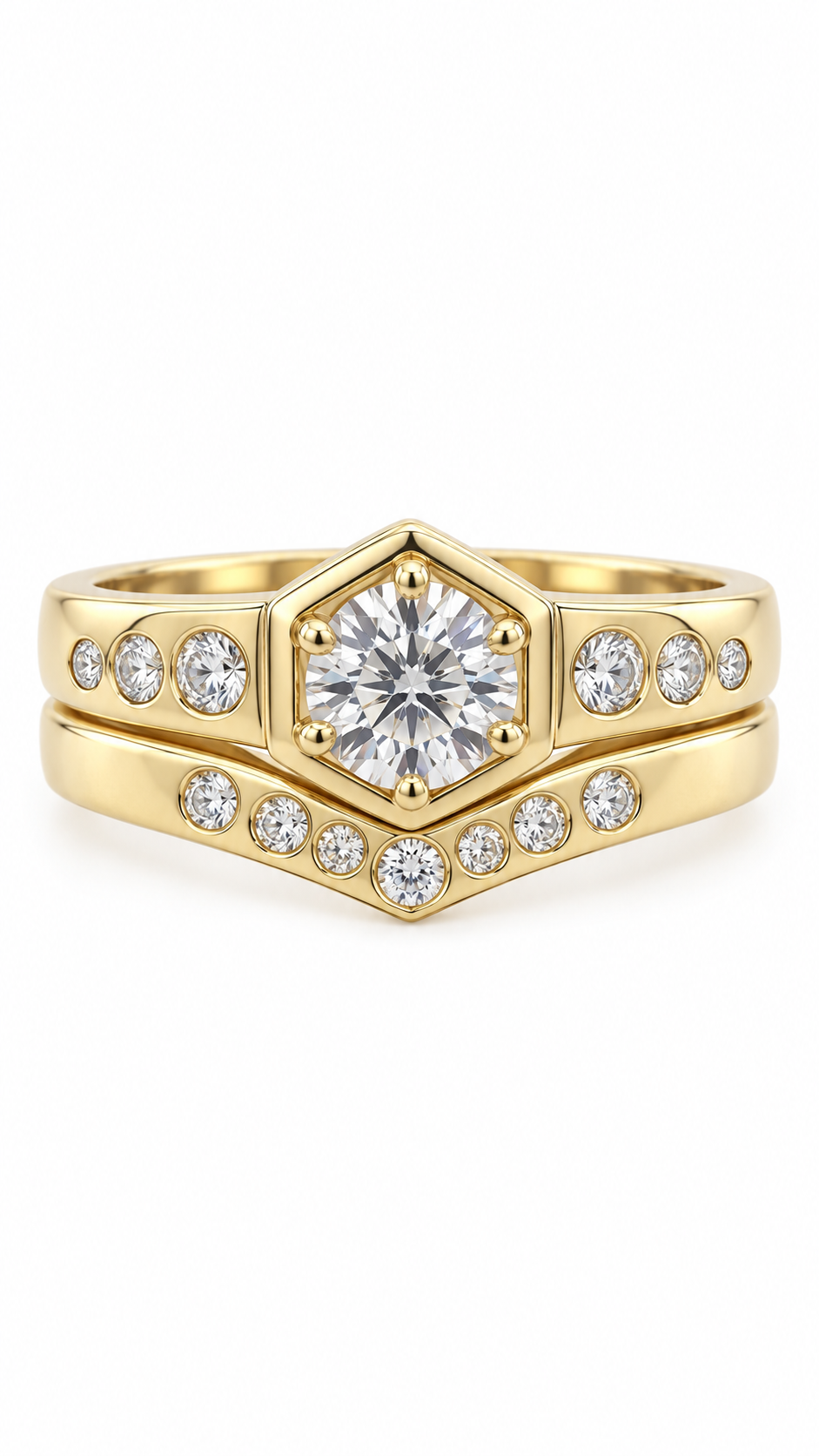10 KT ANILLOS DE COMPROMISO DE MUJER