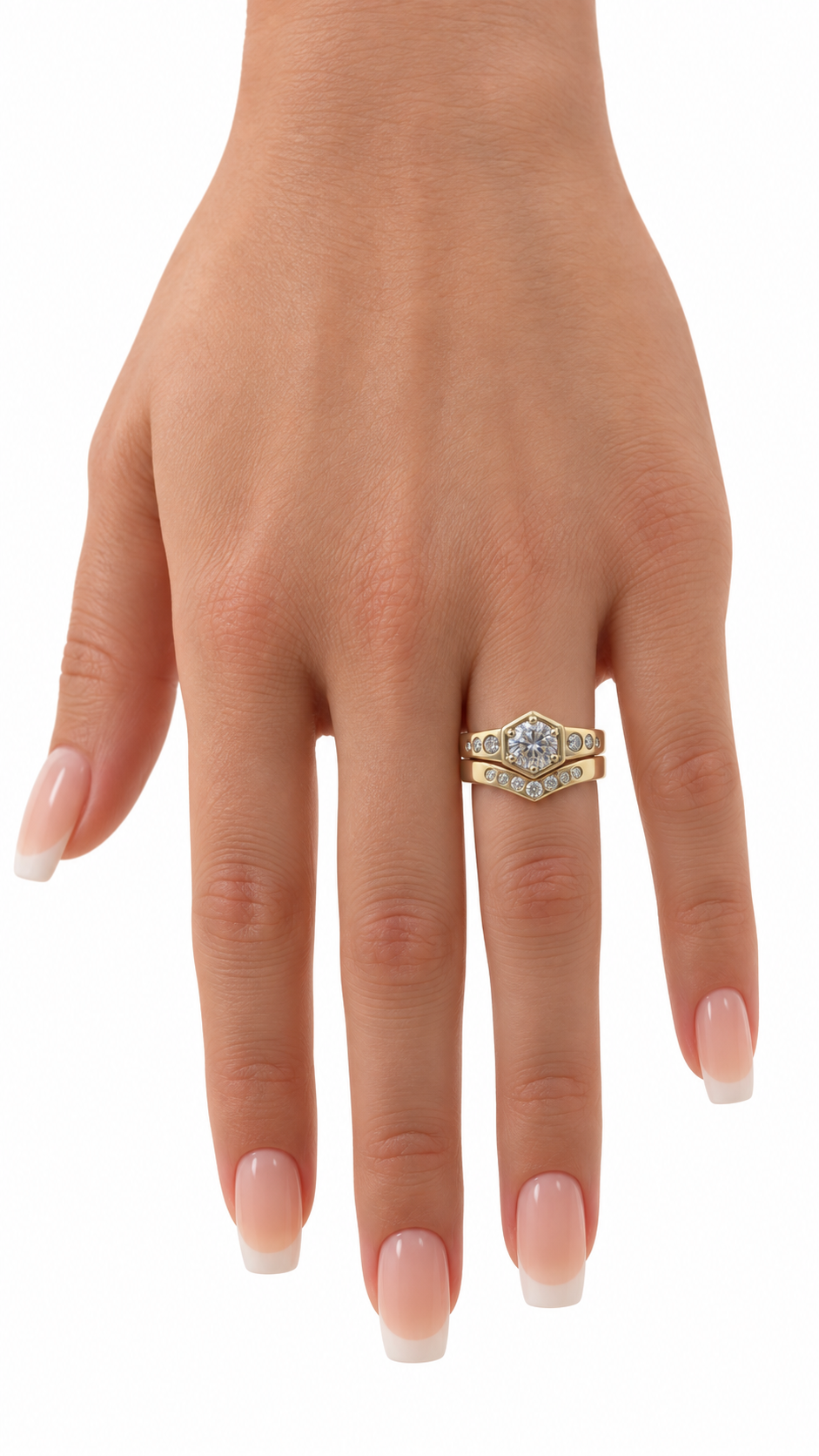 10 KT ANILLOS DE COMPROMISO DE MUJER